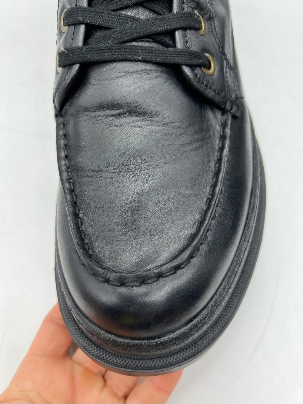 Allen Edmonds Sawyer Black Leather Weatherproof Lug Boots Men’s 10 D
